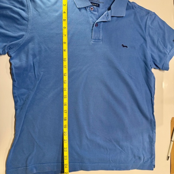 Harmont & Blaine Polo Shirt - Boys/Youth Size Small, Solid Blue, Pre-owned - Picture 6 of 8